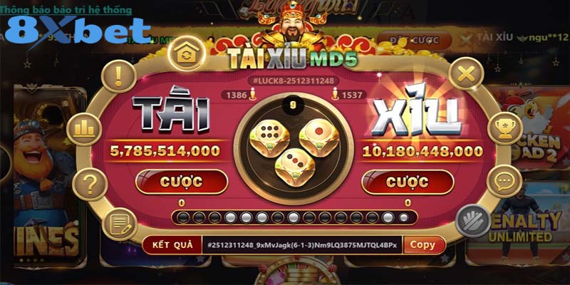 Những cửa cược hấp dẫn trong Tài Xỉu MD5